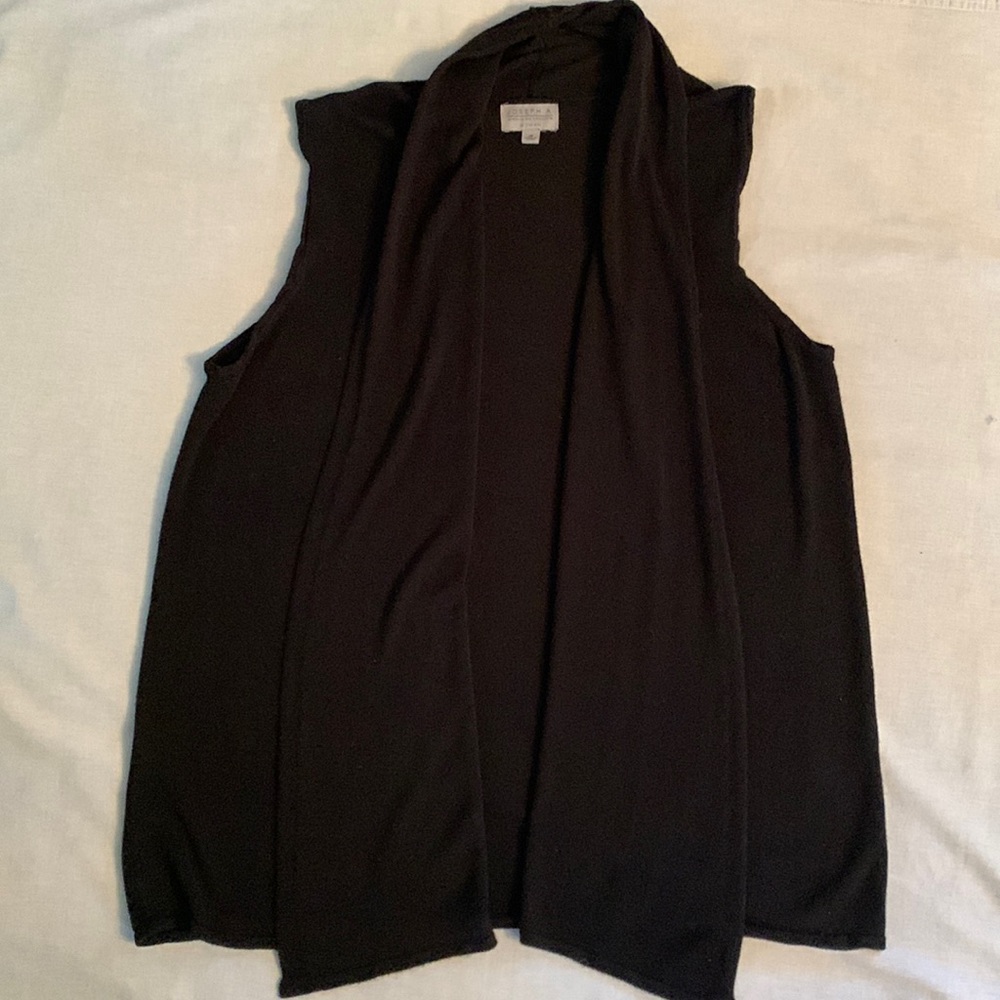Joseph A. 100% Rayon Elongated Vest with Shawl Collar